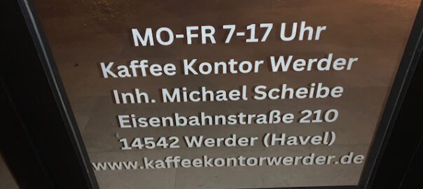 werder havel kaffeekontor kaufhaus öffnungszeiten bild bernd reiher werderanderhavel.de