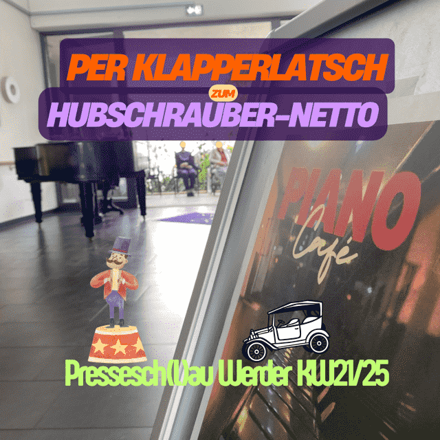 Klapperlatsch Hubschrauber-Netto Presseschlau werder 123 21 25