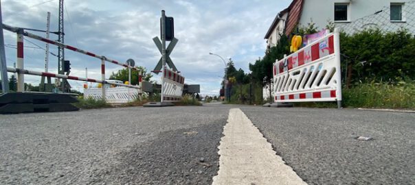werder havel schranke bahnübergang