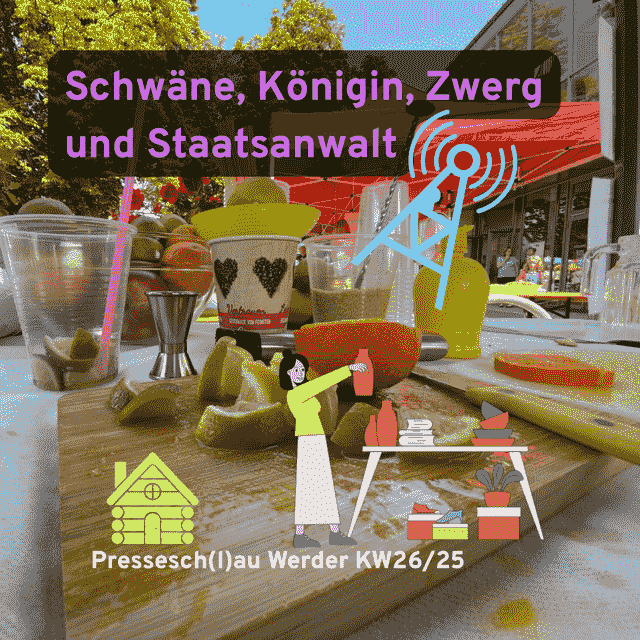 werder havel Schwäne, Königin, Zwerg, Staatsanwalt Pressesch(l)au kw26/25