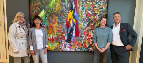 werder havel Einweihung mit Leitung der Kita Wildwuchs, Bürgermeisterin Manuela Saß und HGW-Geschäftsführer Thomas Lück_Foto_Stadt Werder (Havel)_fro