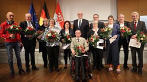 Verdienstmedaille Land Brandenburg 2025 Bild und bildquelle Staatskanzlei Brandenburg / Andy Lange