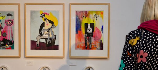 werder havel Dorothea Huber 3 von 6 Zeichnungen ,Was ist' mit Toninstallation von Joh Weisgerber Foto und Quelle Stadt Werder H_hkx