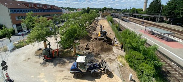 werder havel fahrradparkhaus bahnhof baustelle foto berndreiher werderanderhavel.de
